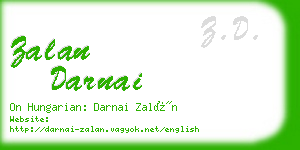 zalan darnai business card